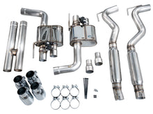 Load image into Gallery viewer, AWE Tuning SwitchPath Cat-back Exhaust for '18-'23 S550 Mustang GT - Quad Chrome Silver Tips (3025-42550)