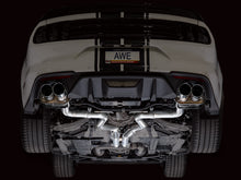 Load image into Gallery viewer, AWE Tuning SwitchPath Cat-back Exhaust for '18-'23 S550 Mustang GT - Quad Chrome Silver Tips (3025-42550)