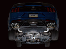 Load image into Gallery viewer, AWE Tuning SwitchPath Exhaust for Ford Mustang S550 Mach1 - Quad Chrome Silver Tip (3025-42551)