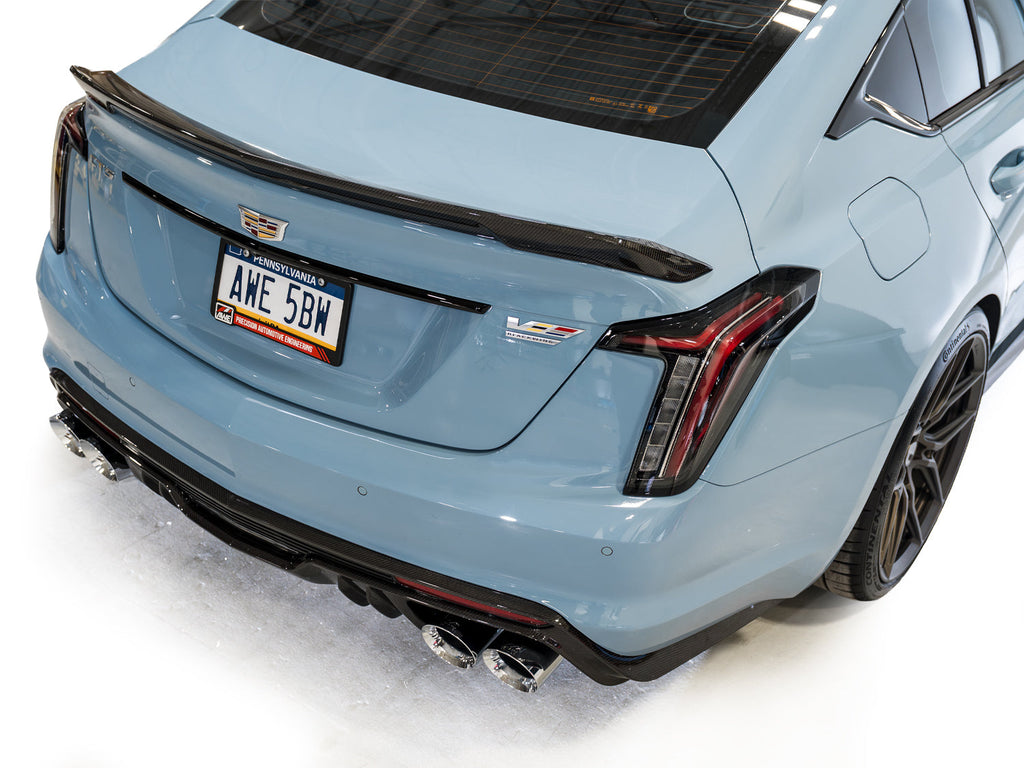 AWE Tuning SwitchPath Exhaust for Cadillac CT5-V Blackwing - Chrome Silver Tips (3025-42562)