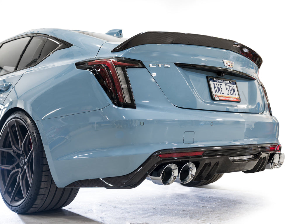 AWE Tuning SwitchPath Exhaust for Cadillac CT5-V Blackwing - Chrome Silver Tips (3025-42562)