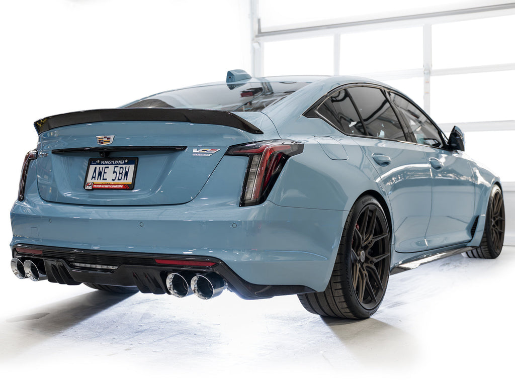 AWE Tuning SwitchPath Exhaust for Cadillac CT5-V Blackwing - Chrome Silver Tips (3025-42562)