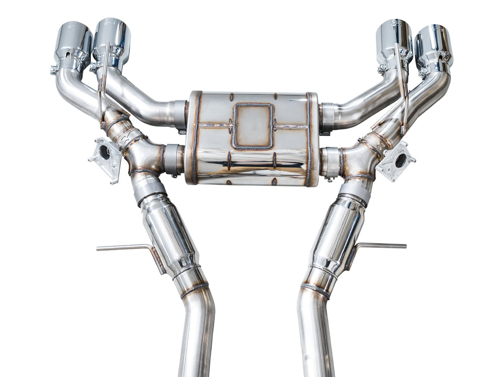 AWE Tuning SwitchPath Exhaust for Cadillac CT5-V Blackwing - Chrome Silver Tips (3025-42562)