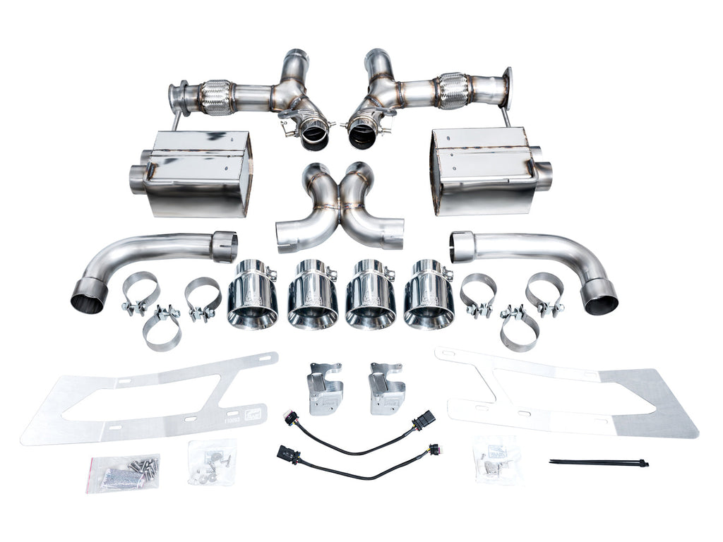 AWE Tuning SwitchPath Exhaust for C8 Corvette Z06 - Chrome Silver Tips (3025-42906)