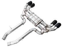 Load image into Gallery viewer, AWE Tuning Valved SwitchPath Axleback Exhaust for BMW F97 X3 M / F98 X4 M - Diamond Black Tips (3025-43301)