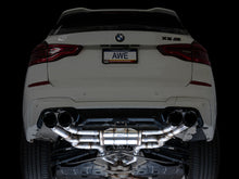 Load image into Gallery viewer, AWE Tuning Valved SwitchPath Axleback Exhaust for BMW F97 X3 M / F98 X4 M - Diamond Black Tips (3025-43301)