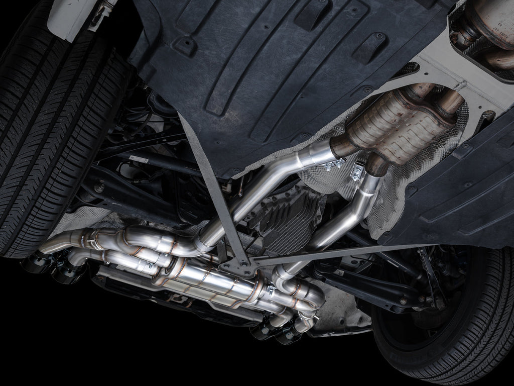 AWE Tuning Valved SwitchPath Axleback Exhaust for BMW F97 X3 M / F98 X4 M - Diamond Black Tips (3025-43301)