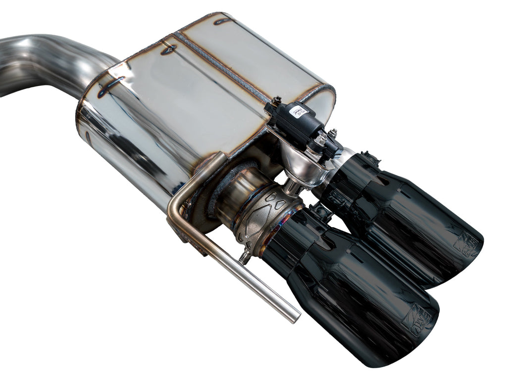 AWE Tuning SwitchPath Cat-back Exhaust for '18-'23 S550 Mustang GT - Quad Diamond Black Tips (3025-43550)