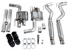 Load image into Gallery viewer, AWE Tuning SwitchPath Cat-back Exhaust for '18-'23 S550 Mustang GT - Quad Diamond Black Tips (3025-43550)