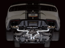 Load image into Gallery viewer, AWE Tuning SwitchPath Cat-back Exhaust for '18-'23 S550 Mustang GT - Quad Diamond Black Tips (3025-43550)