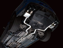 AWE Tuning SwitchPath Exhaust for Ford Mustang S550 Mach1 - Quad Diamond Black Tips (3025-43551)