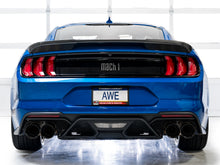 Load image into Gallery viewer, AWE Tuning SwitchPath Exhaust for Ford Mustang S550 Mach1 - Quad Diamond Black Tips (3025-43551)