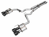 AWE Tuning SwitchPath Exhaust for Ford Mustang S550 Mach1 - Quad Diamond Black Tips (3025-43551)