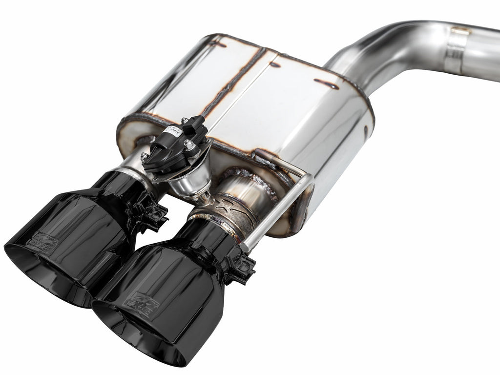 AWE Tuning SwitchPath Exhaust for Ford Mustang S550 Mach1 - Quad Diamond Black Tips (3025-43551)