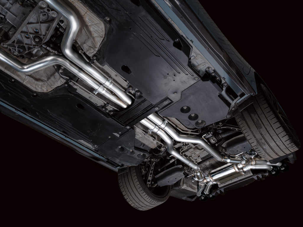 AWE Tuning SwitchPath Exhaust for Cadillac CT5-V Blackwing - Diamond Black Tips (3025-43562)