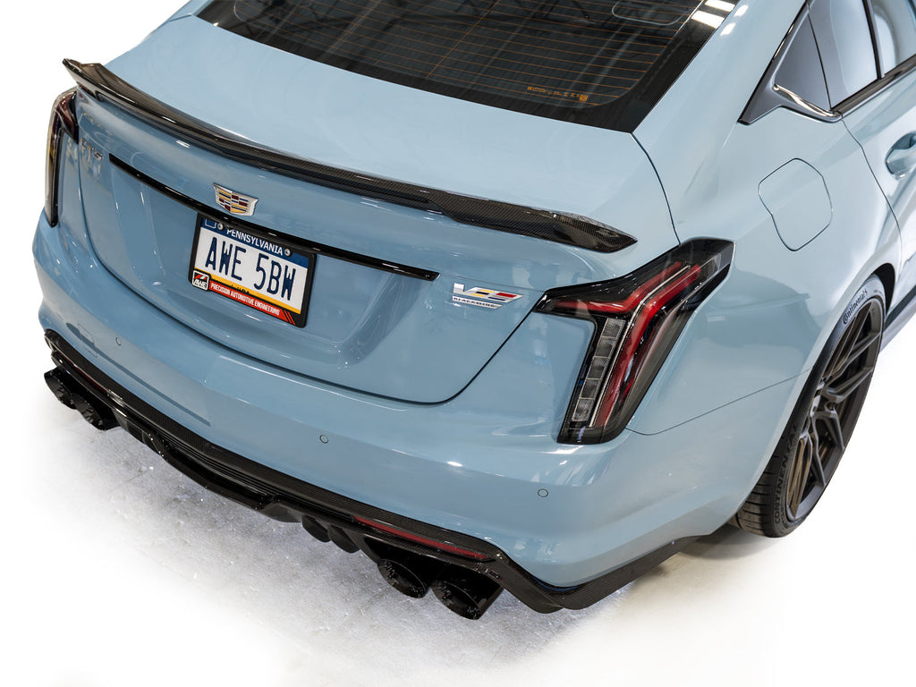 AWE Tuning SwitchPath Exhaust for Cadillac CT5-V Blackwing - Diamond Black Tips (3025-43562)