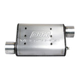 BBK Performance Parts UNIVERSAL 2-3/4 VARITUNE ADJUSTABLE MUFFLER DOUBLE OFFSET (ALUMINIZED). - 3102