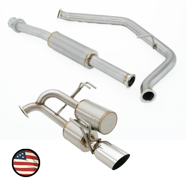 Nameless Performance Catback Exhaust - 2025+ Forester - Dual Chamber with 5" Muffler - 4" Single Wall Tip (SUCB25FOR-5MU-DC)