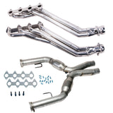 BBK Performance Parts 05-10 MUSTANG GT 1 5/8 LONG TUBE HEADERS PLUS MID PIPE (SILVER CERAMIC) - 16413