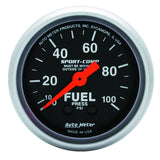 AutoMeter Sport-Comp 52mm 0-100 PSI Mechanical Fuel Pressure Gauge (3312)