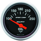 AutoMeter Sport-Comp 52mm SSE 100-250F Oil Temperature Gauge (3347)