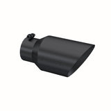 MBRP Exhaust Tip. 6in. O.D. Dual Wall Angled 4in. let 12in. Length. BLK (T5072BLK)