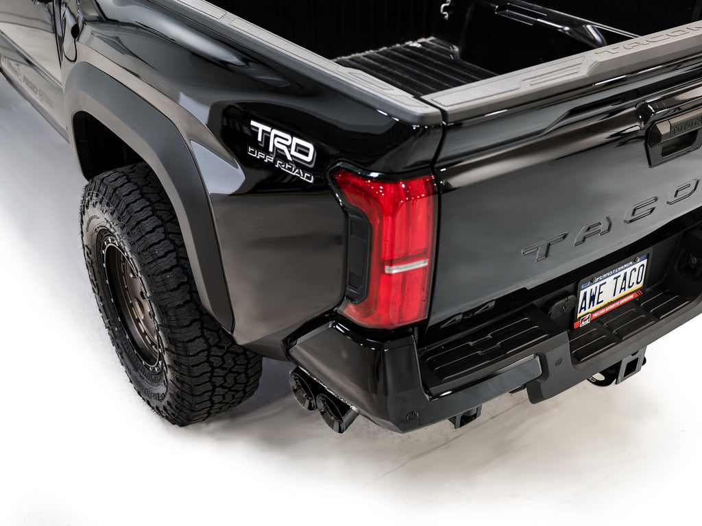 AWE Tuning Exhaust for 4th Gen Toyota Tacoma Dual Diamond Black Tips (3015-33254)