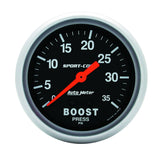 AutoMeter Sport-Comp 66.7mm 0-35 PSI Mechanical Boost Gauge (3404)