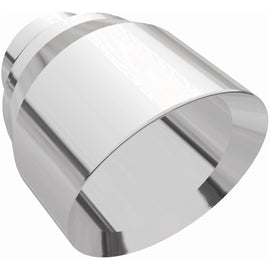 MagnaFlow Tip Stainless Double Wall Round Single Outlet Polished 4.5in DIA 2.5in Inlet 5.75in Length (35224)