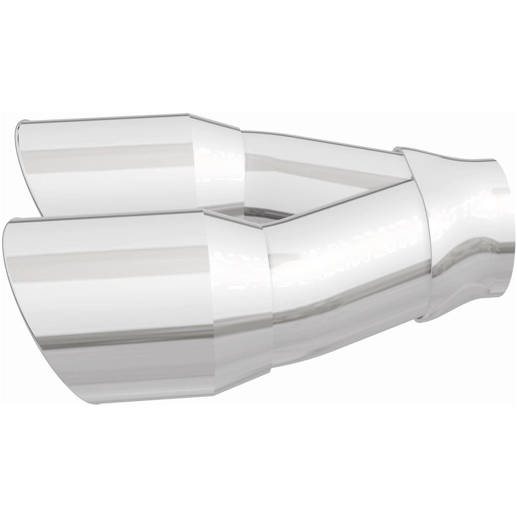 MagnaFlow Double Wall 3in Dual Round Polished Tip 2.25in Inlet (35226)