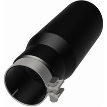 Load image into Gallery viewer, MagnaFlow Tip Stainless Black Coated Single Wall Round Single Outlet 5in Dia 3.5in Inlet 14.5in L (35237)