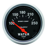 AutoMeter Sport-Comp 66.7mm 100-250 Deg F Short Sweep Electronic Water Temperature Gauge (3531)