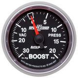 AutoMeter Sport-Comp II 52mm 30 In Hg/20 psi Mechanical Vacuum/Boost Gauge (3607)