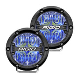 Rigid Industries 360-Series 4in LED Off-Road Drive Beam - Blue Backlight (Pair) (36119)