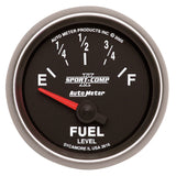 AutoMeter Sport-Comp II 52mm 240-33 ohms Short Seeep Electronic Fuel Level Gauge (3616)