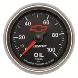 AutoMeter Sport-Comp II GM 52mm 0-100 PSI Mechanical Oil Pressure Gauge (3621-00406)