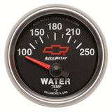 AutoMeter GM Bowtie Black 2-1/16in 100-250 F Pedestal Electronic Water Temp Gauge (3637-00406)