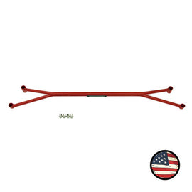 Nameless Performance Front Strut Tower Brace - Subaru Legacy (Non-Turbo) & Outback (2010-2014) - Wrinkle Red (FSTB-M-RED)