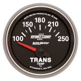 AutoMeter Sport-Comp II Short Sweep Electronic 100-250 Deg F Transmission Temp Gauge (3649)