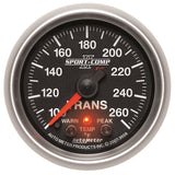 AutoMeter Elite 52.4mm 100-260F Transmission Temprature Peak and Warn w/ Electronic Control Gauge (3658)