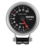 AutoMeter Standard 3-3/4in 10,000 RPM Pedestal Mount Tachometer Sport Comp (3700)