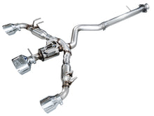 Load image into Gallery viewer, AWE Tuning 23-24 Toyota GR Corolla Track Edition Catback Exhaust - Chrome Silver Tips (3020-52472)