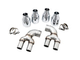 AWE OE-to-Quad Tip Conversion Kit for G2X M340i / M440i - Chrome Silver Tips (3810-42018)