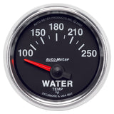 AutoMeter GS 52mm 100-250 Deg F Short Sweep Electronic Water Temperature Gauge (3837)