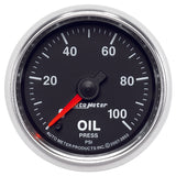 AutoMeter GS Series 2-1/16in Oil Pressure Gauge 100PSI Electric Full Sweep (3853)