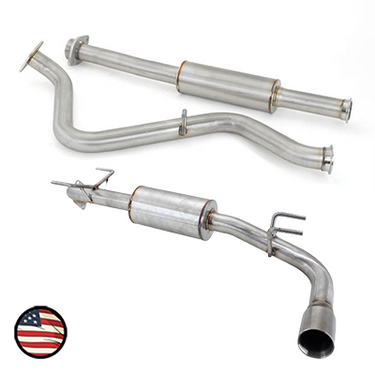 Nameless Performance Catback Exhaust - 2017-2023 Impreza Wagon - Executive 5" Muffler - Single Exit - 3" Double Wall Tip (SUCB17IMP-EXE-3.0DW)