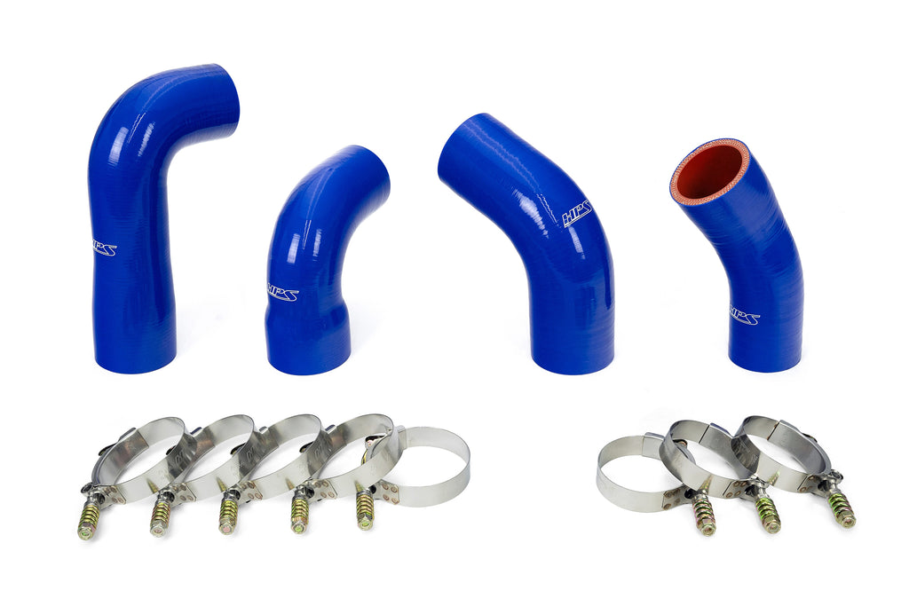 HPS Silicone Transmission Oil Cooler Coolant Hose Kit Blue (57-1721-BLUE)