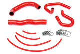 HPS Reinforced Red Silicone Radiator + Heater Hose Kit Coolant for Hyundai (57-1324-RED)