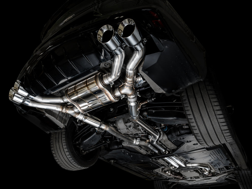 AWE Tuning 2021+ Cadillac CT4-V Blackwing SwitchPath Exhaust - Chrome Silver Tips (3025-42436)