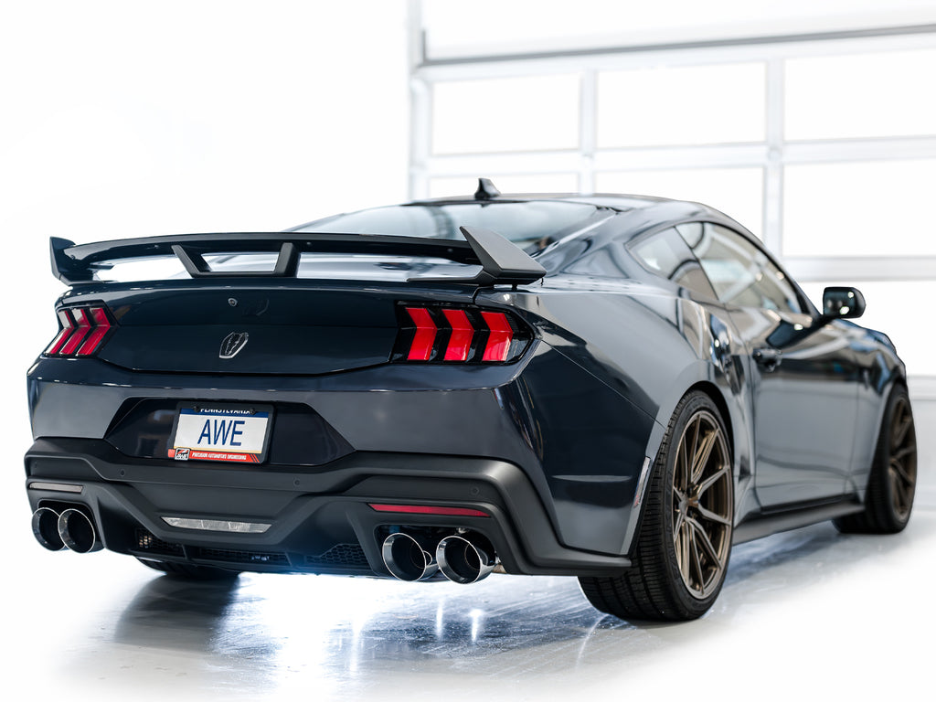 AWE Tuning AWE SwitchPathâ„¢ Exhaust for S650 Mustang Dark Horse - Quad Chrome Silver Tips - 3025-42375